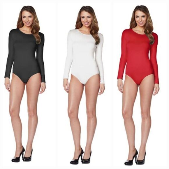 🔹️NIB Spirit Red Long Sleeve Bodysuit Small/Medium - Picture 7 of 7